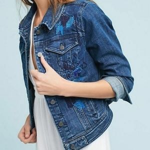 Embellished denim jacket from Anthropologie